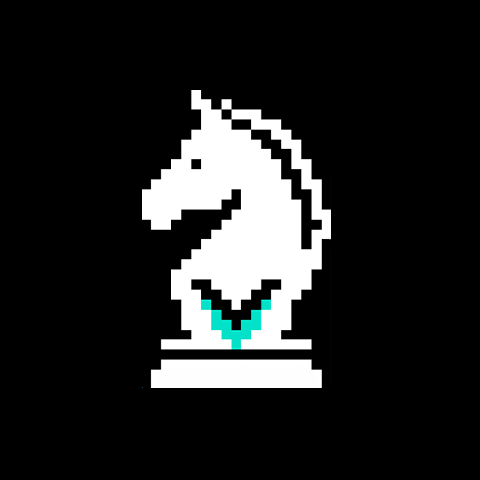 ChessVora pixel knight logo